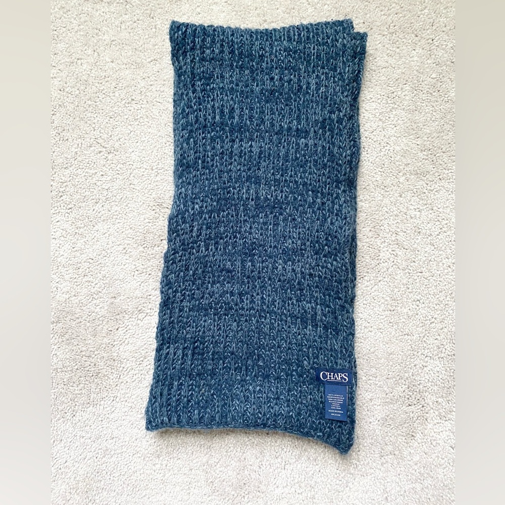 Chaps Men’s Scarf One Size Blue